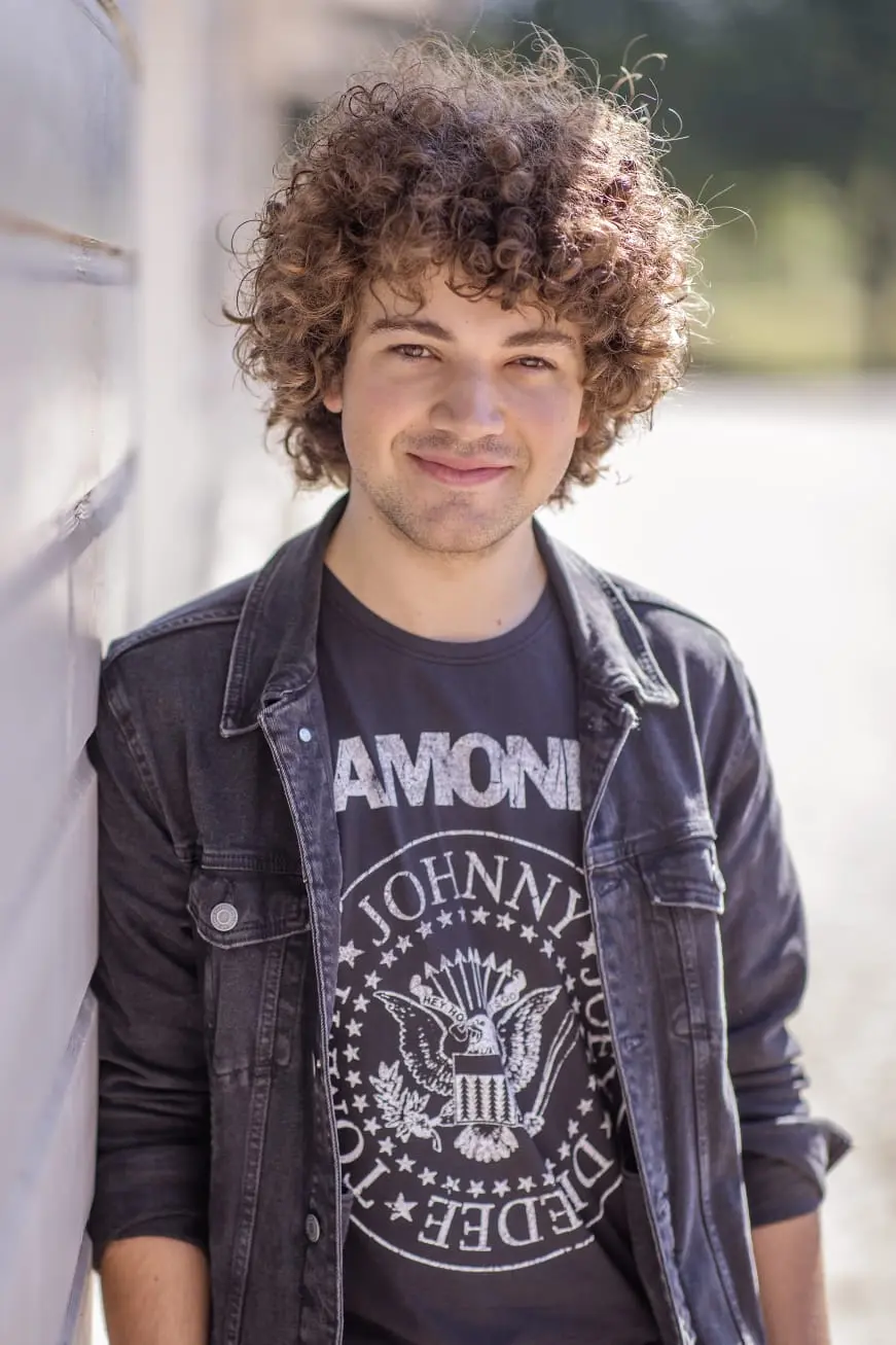 Portret van gitarist en gitaardocent Sander Compeer